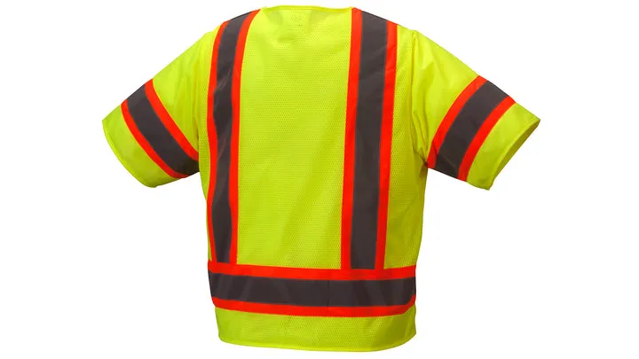 Class 3 Hi Vis Lime Surveyor Vest