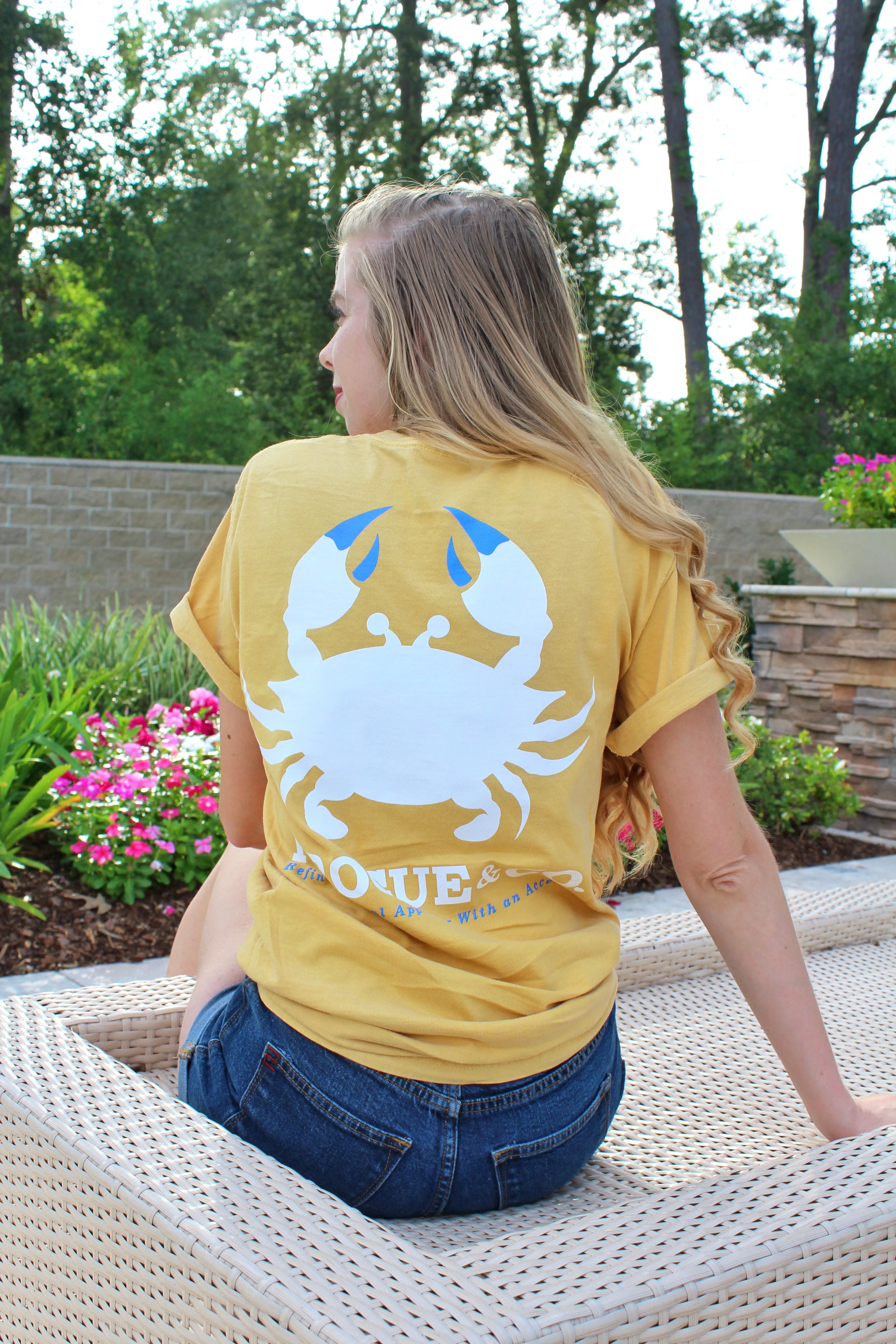 Classic Crab Tee | Pineapple Yellow
