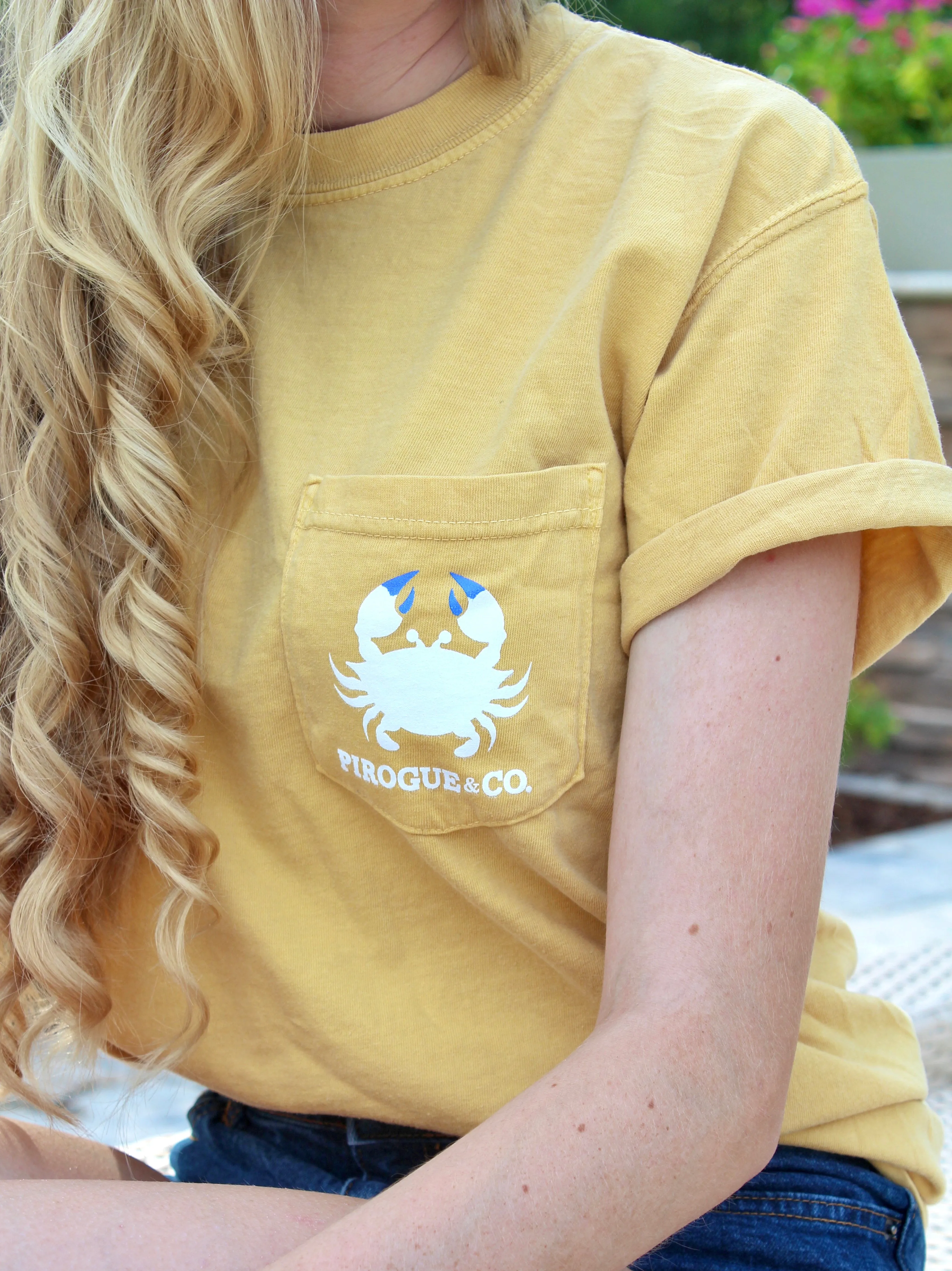 Classic Crab Tee | Pineapple Yellow