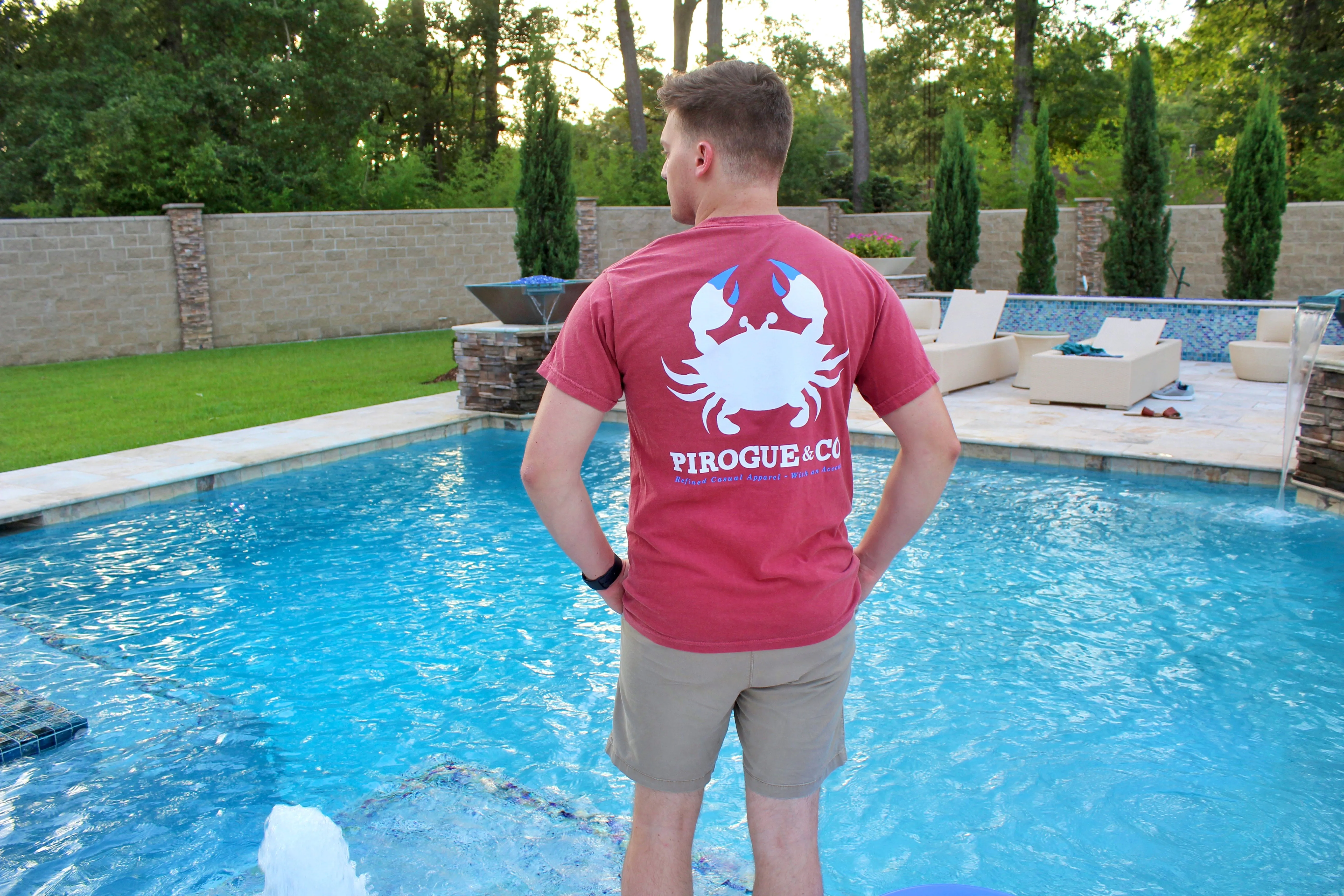 Classic Crab Tee | Ruby Red