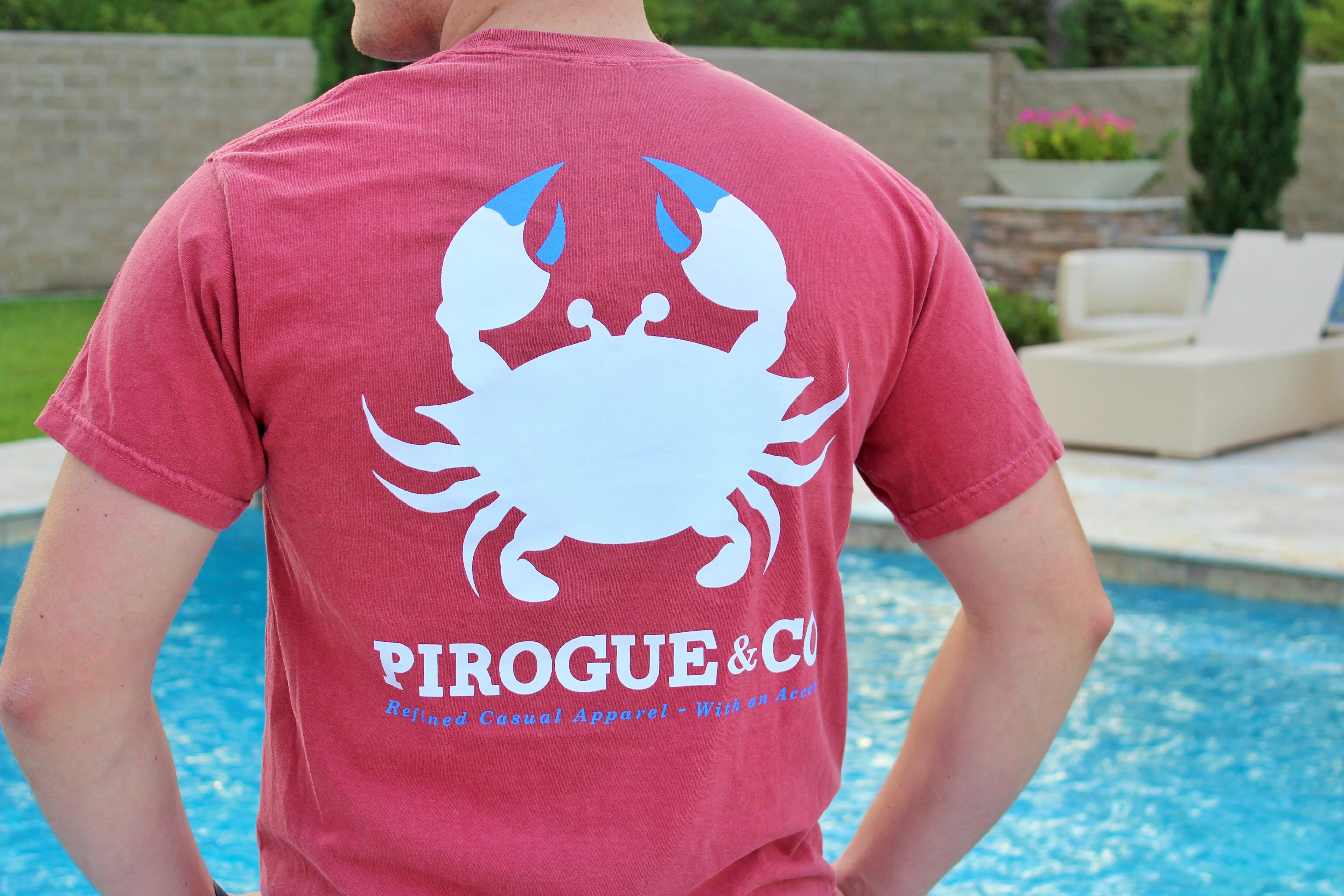 Classic Crab Tee | Ruby Red