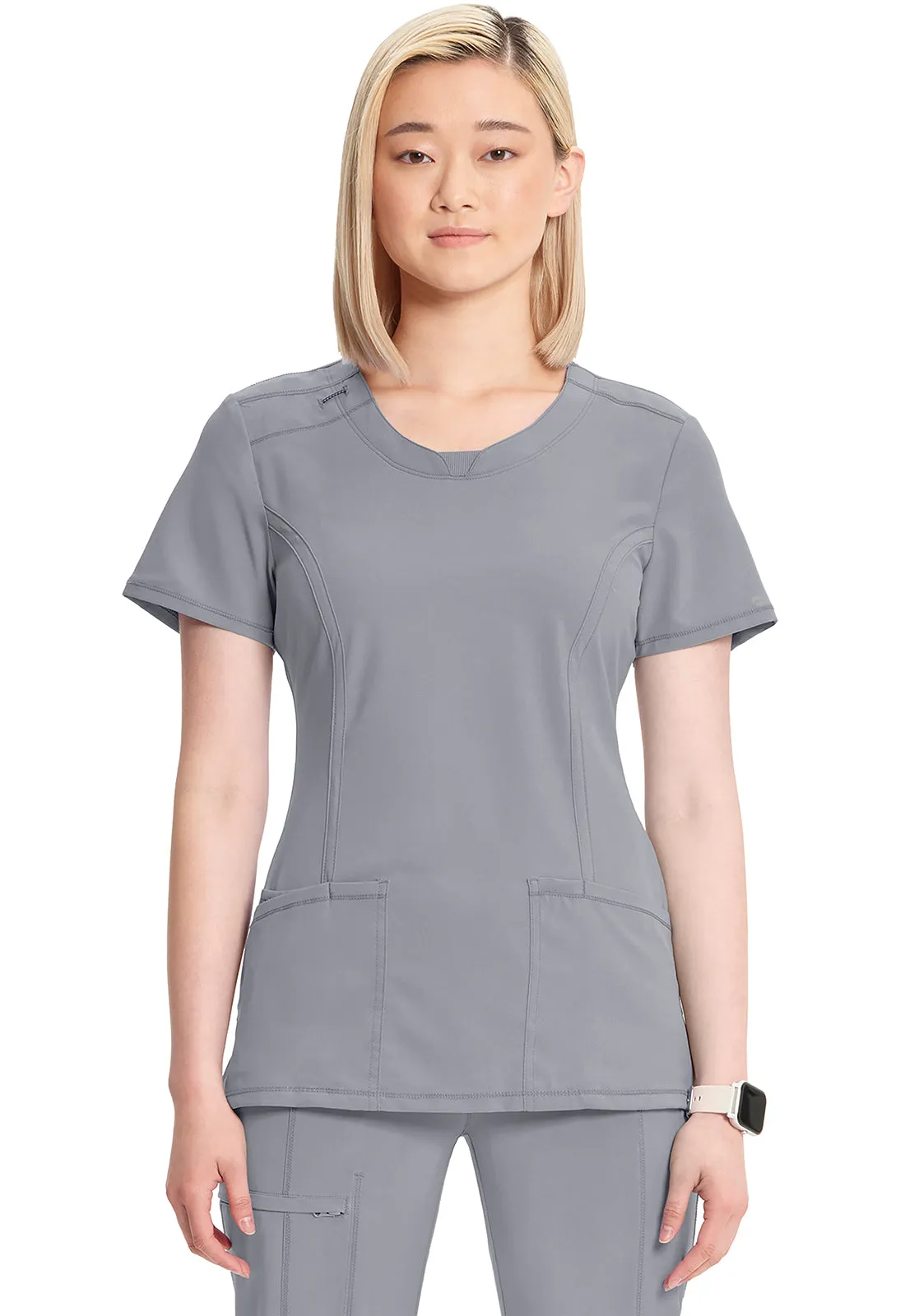 Classics 2624A Round Neck Top Grey