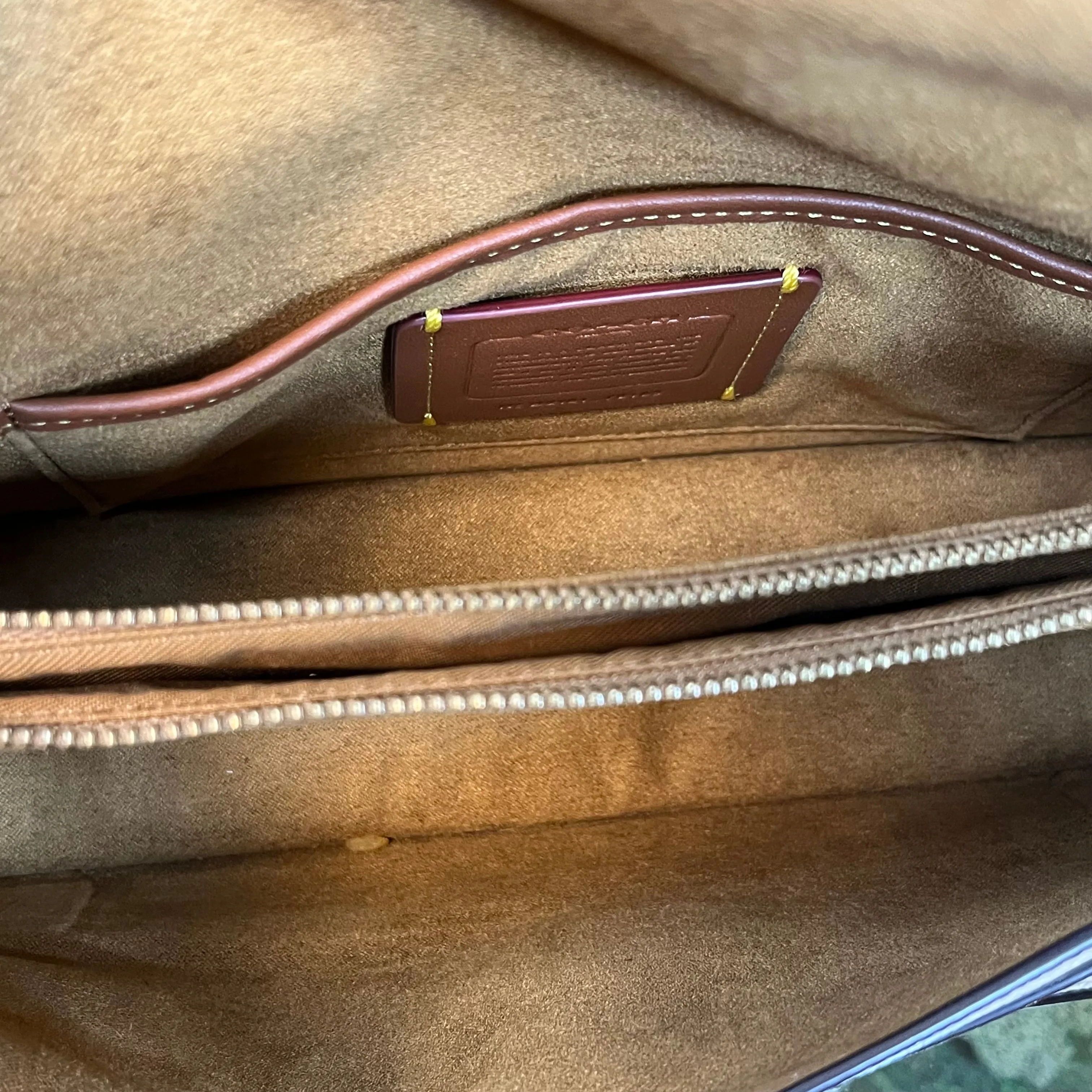 COACH Tabby 26 Ivory Taupe Colorblock Pebble Leather Shoulder Bag