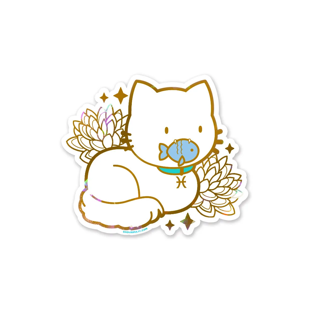 Cosmeek Zodiac Kitties Sparkly Stickers