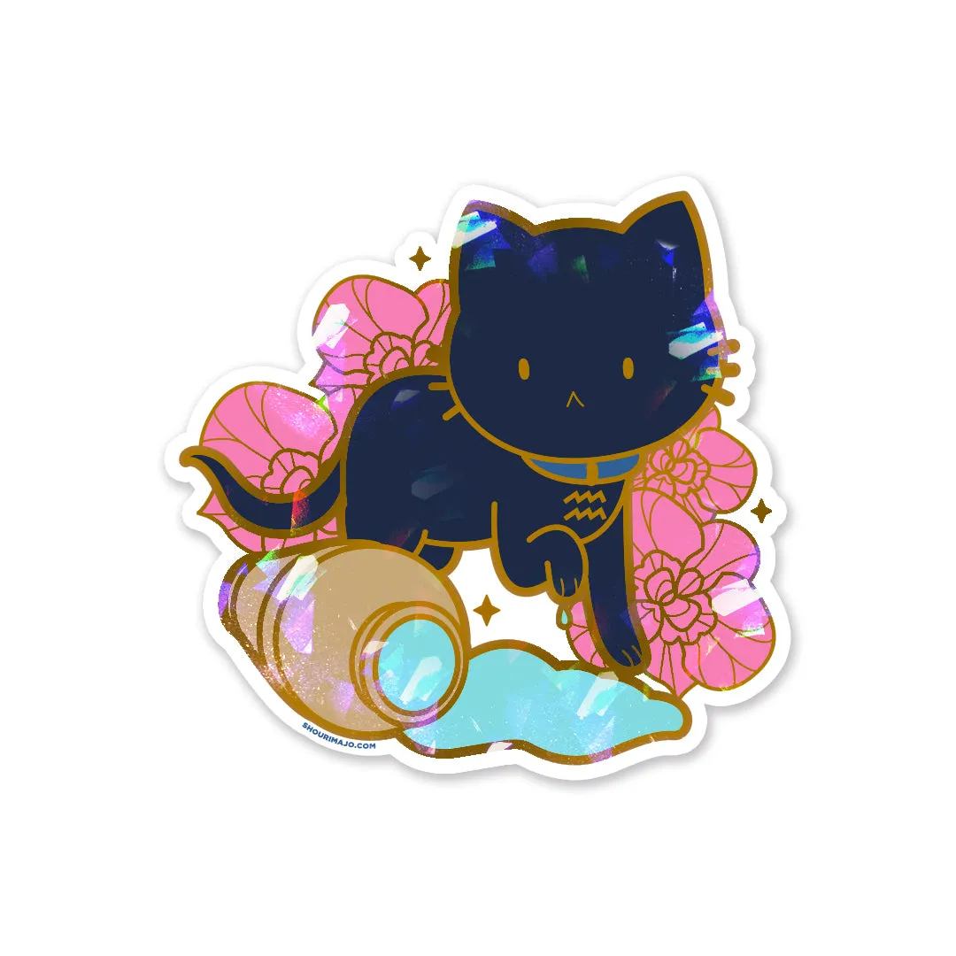 Cosmeek Zodiac Kitties Sparkly Stickers