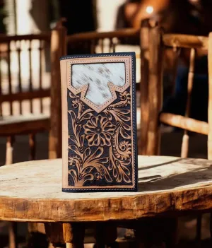 Cowhide   Tooled Leather Wallet