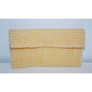 Cream Faux Pearl Change Purse