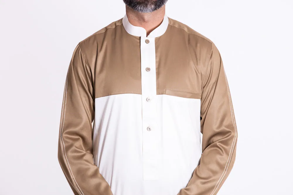 Cream Gold Patch Jubba