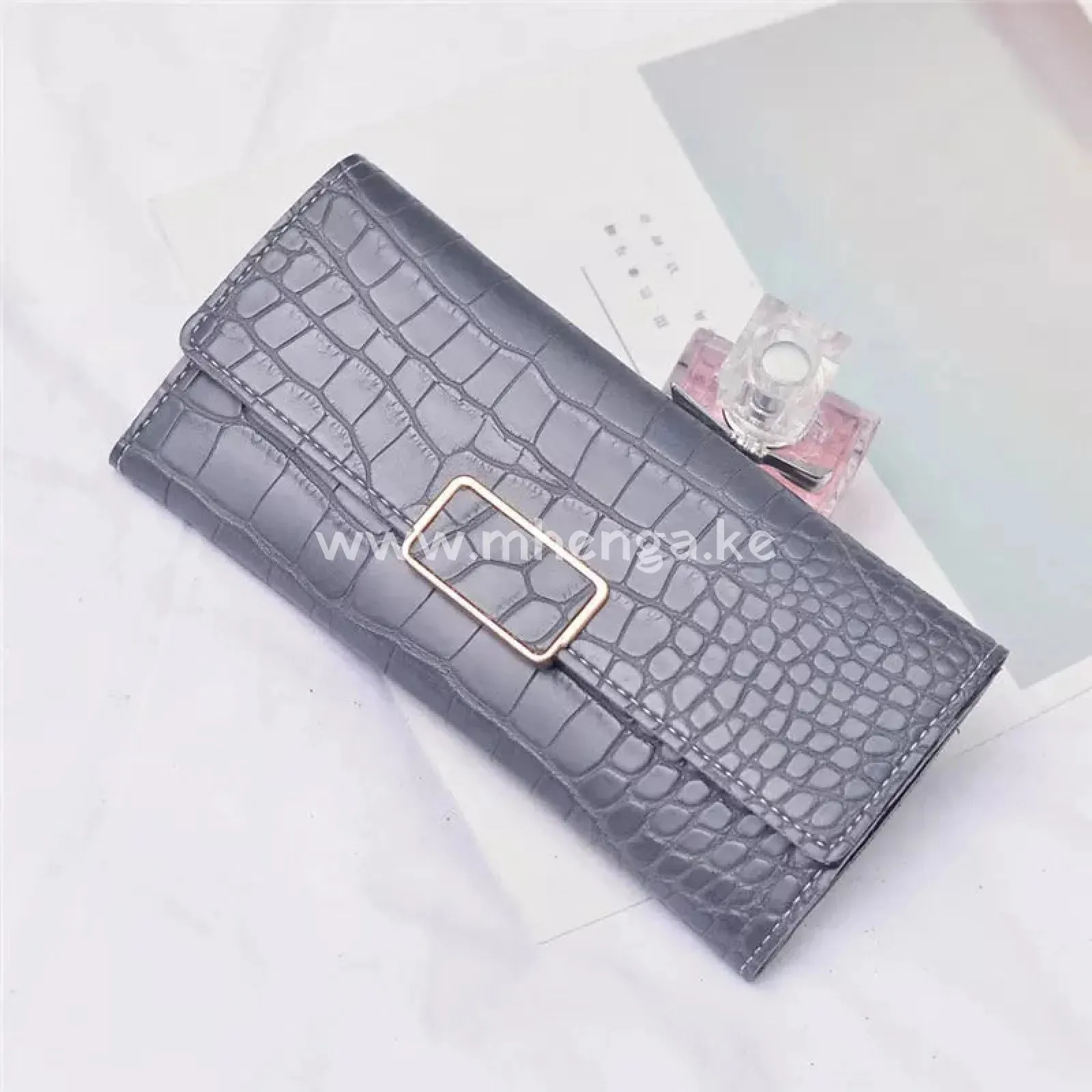 Crocodile Print long Phone Holder cheap wallets leather woman ladies purse trifold wallet