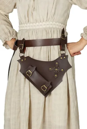 Dark Brown Sword Waist Scabbard Sheath