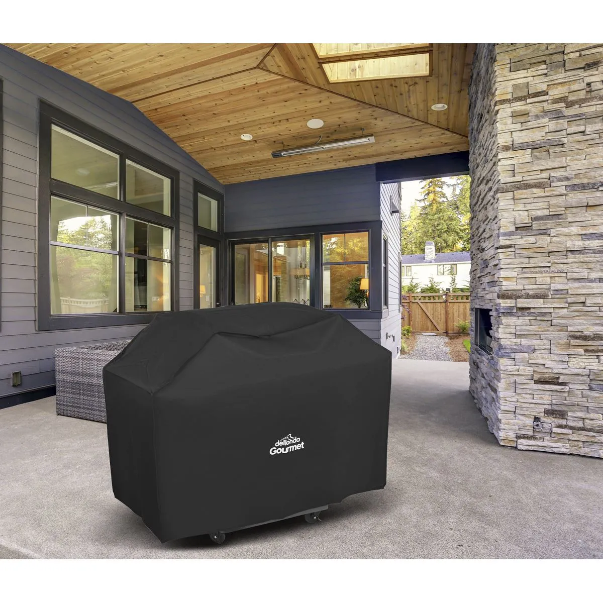 Dellonda Deluxe Oxford Style Water-Resistant Cover for BBQs, 1270 x 920mm