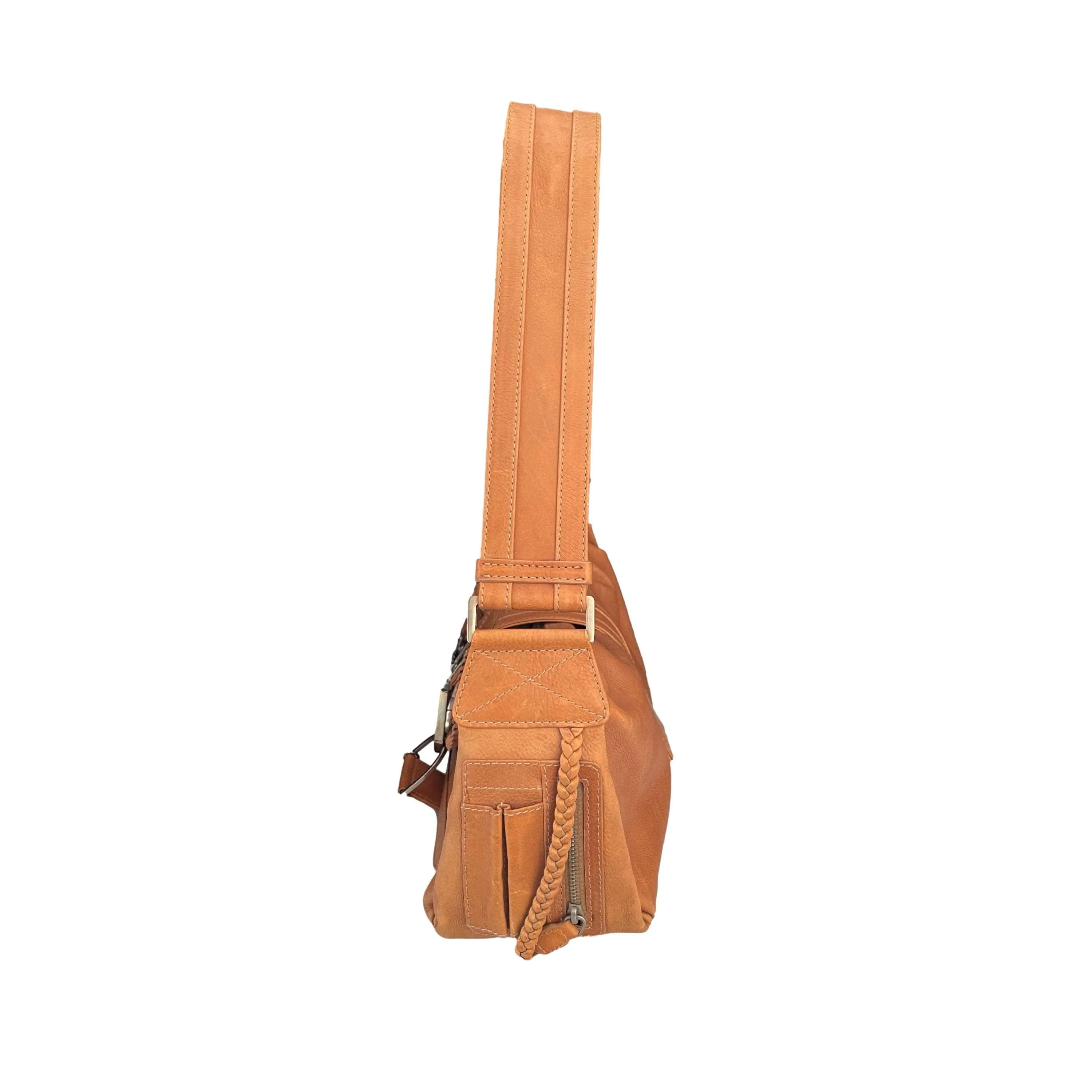 Dior Tan Leather Shoulder Bag