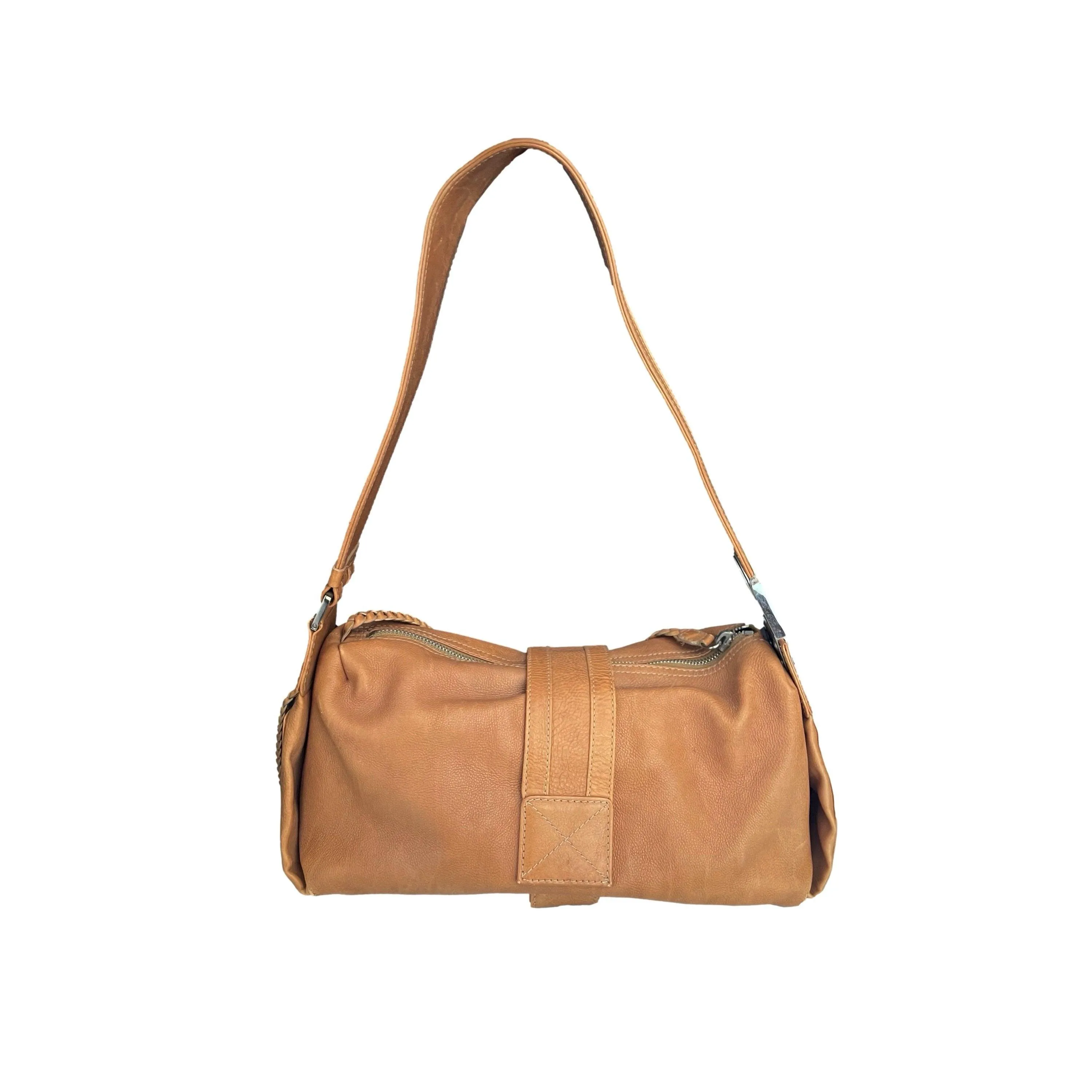Dior Tan Leather Shoulder Bag