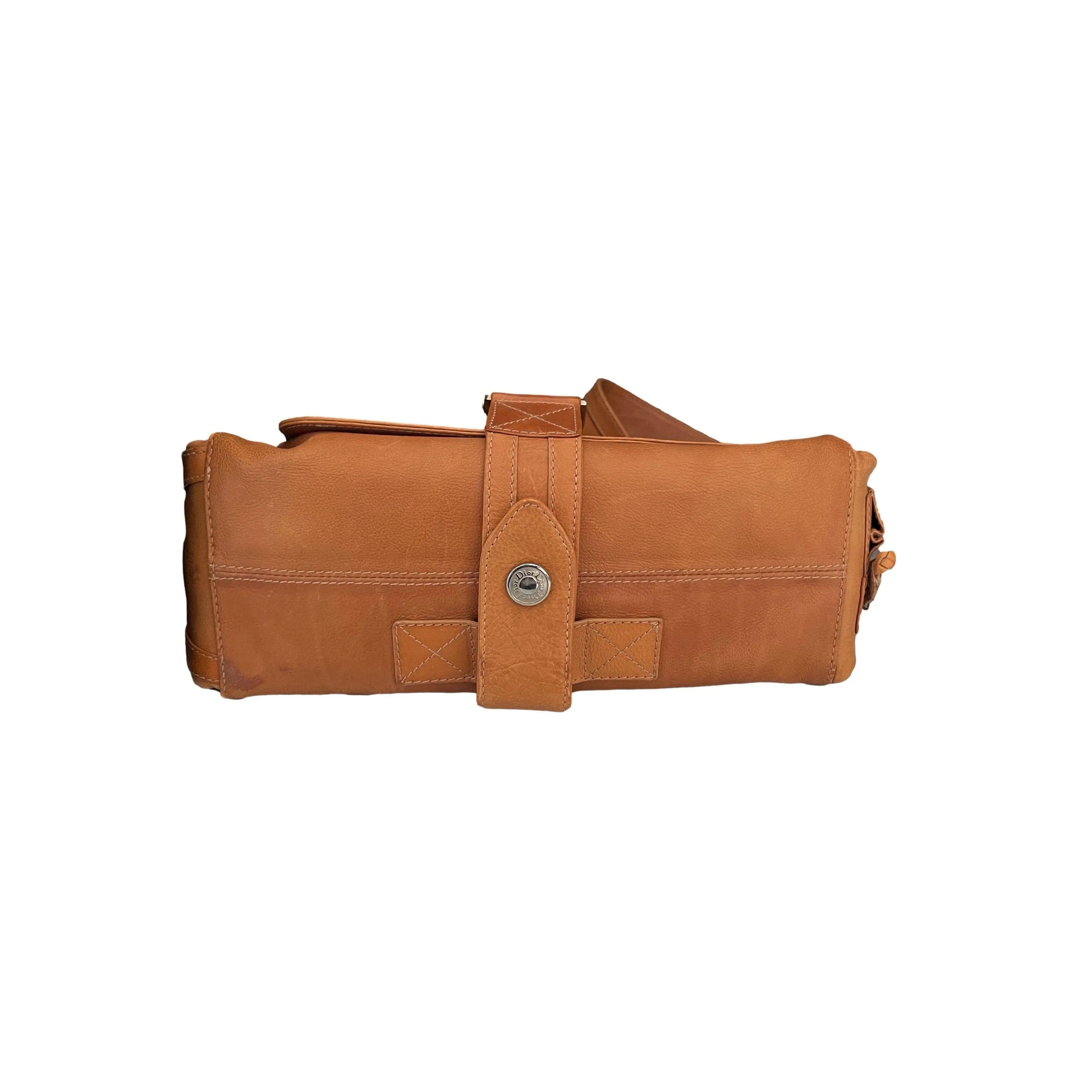 Dior Tan Leather Shoulder Bag