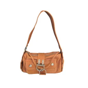 Dior Tan Leather Shoulder Bag