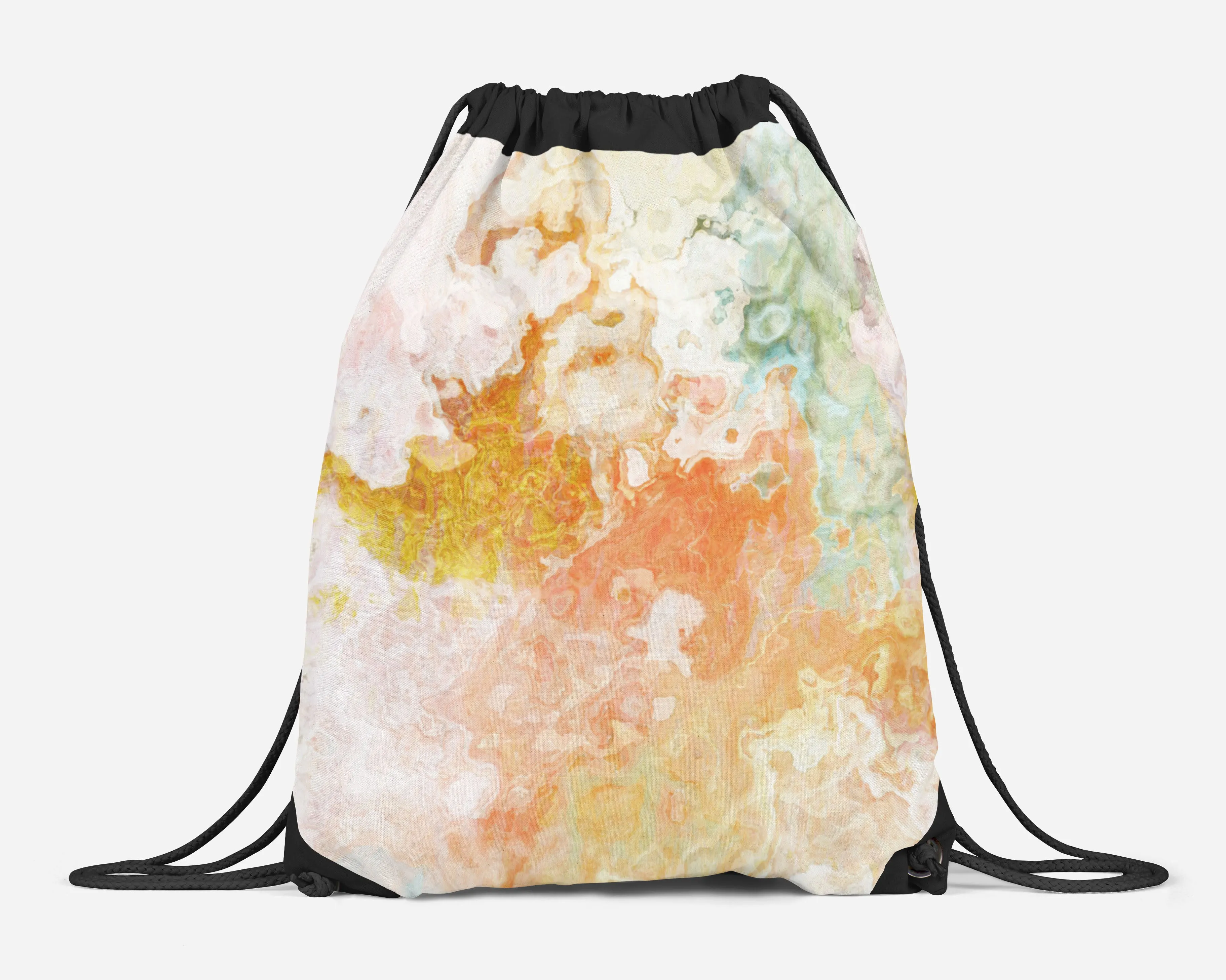 Drawstring Sling Bag, Peony