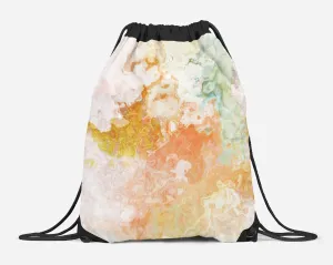 Drawstring Sling Bag, Peony