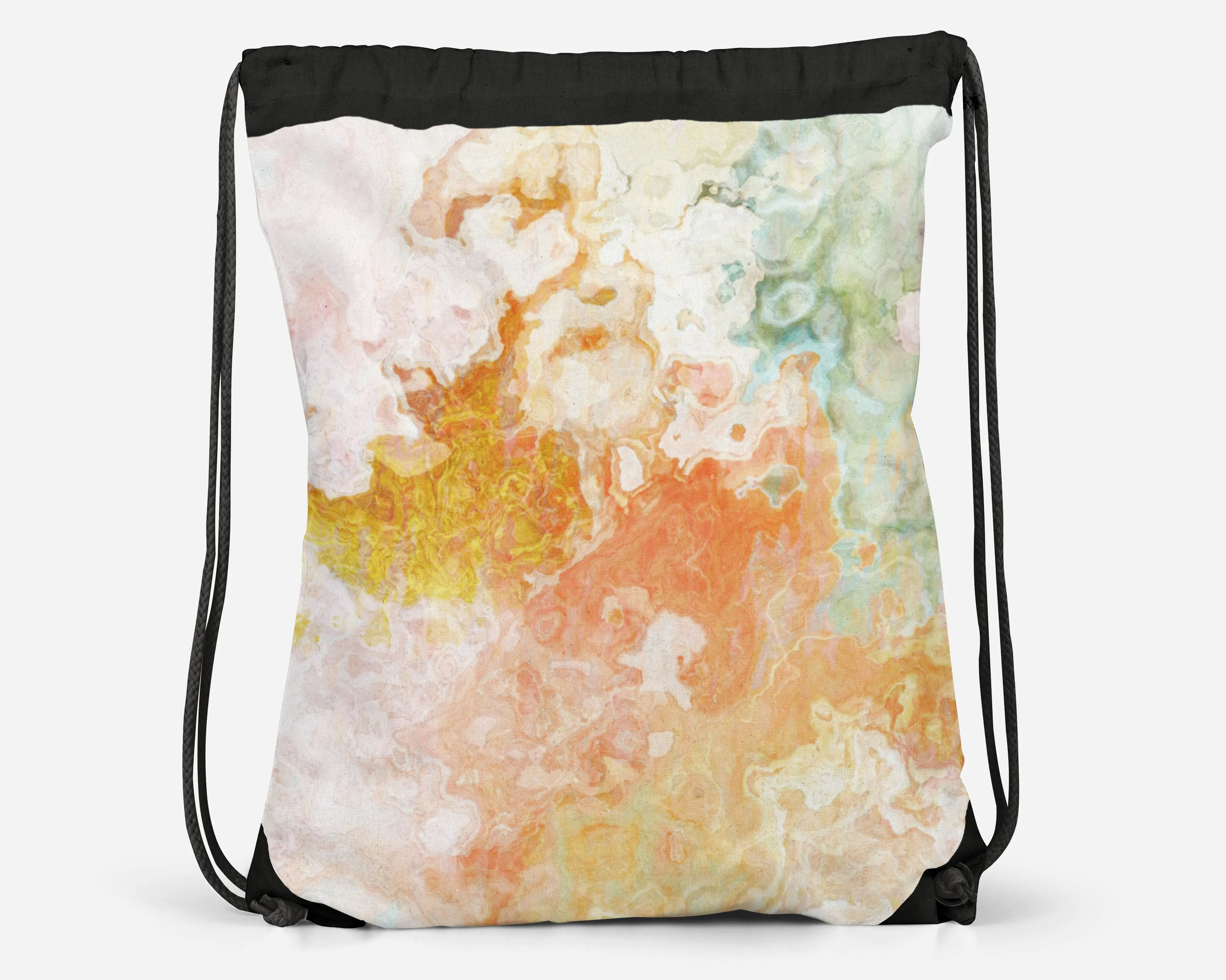 Drawstring Sling Bag, Peony