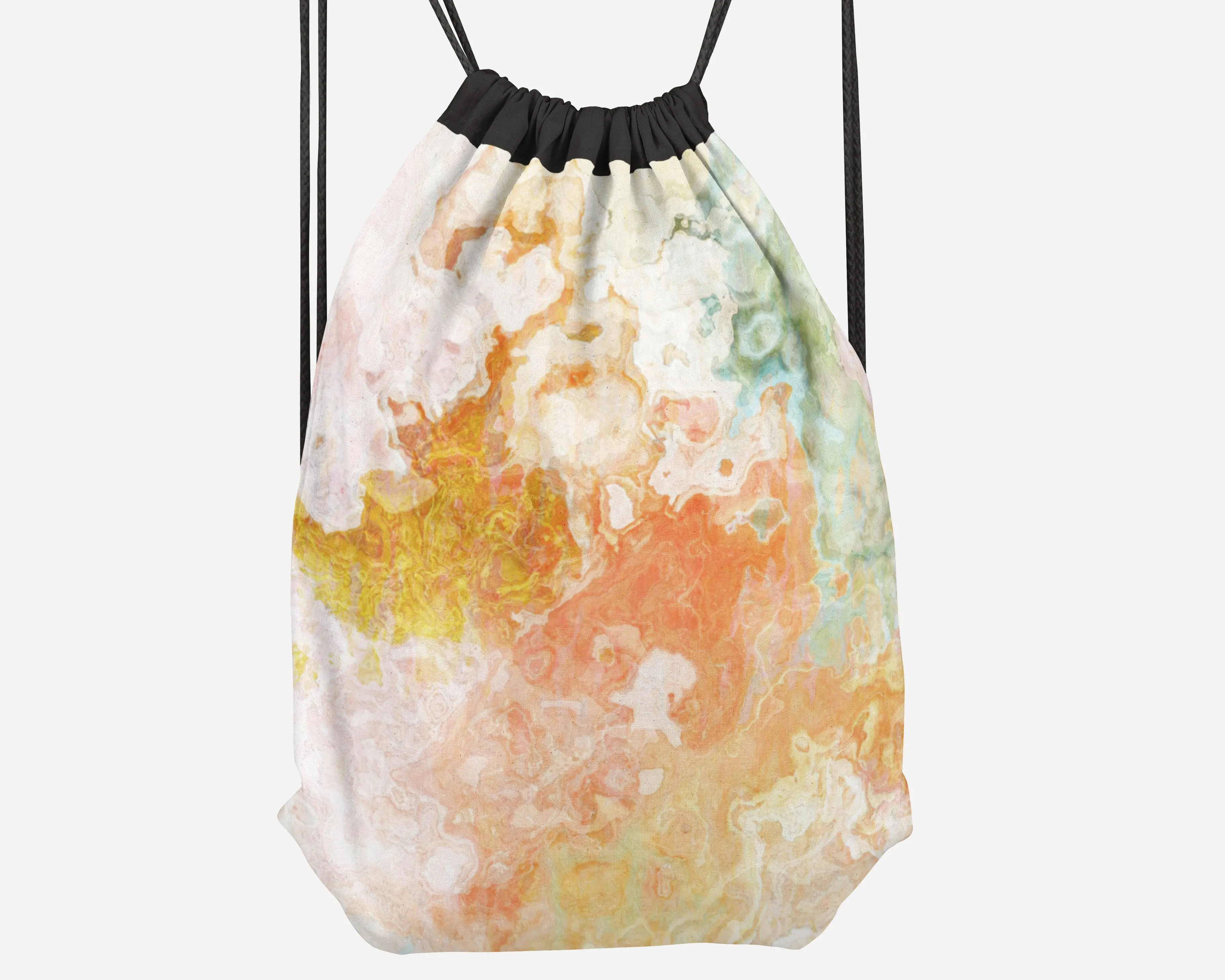 Drawstring Sling Bag, Peony
