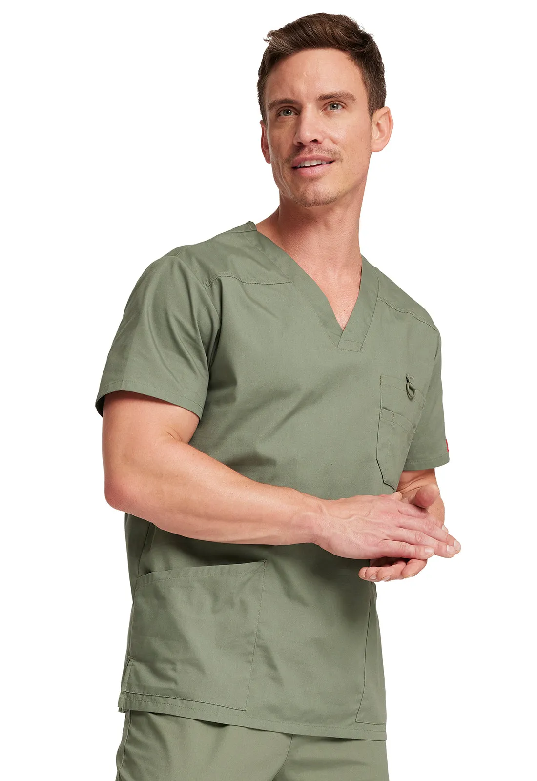 EDS Signature 81906 Men's V-Neck Top Olive