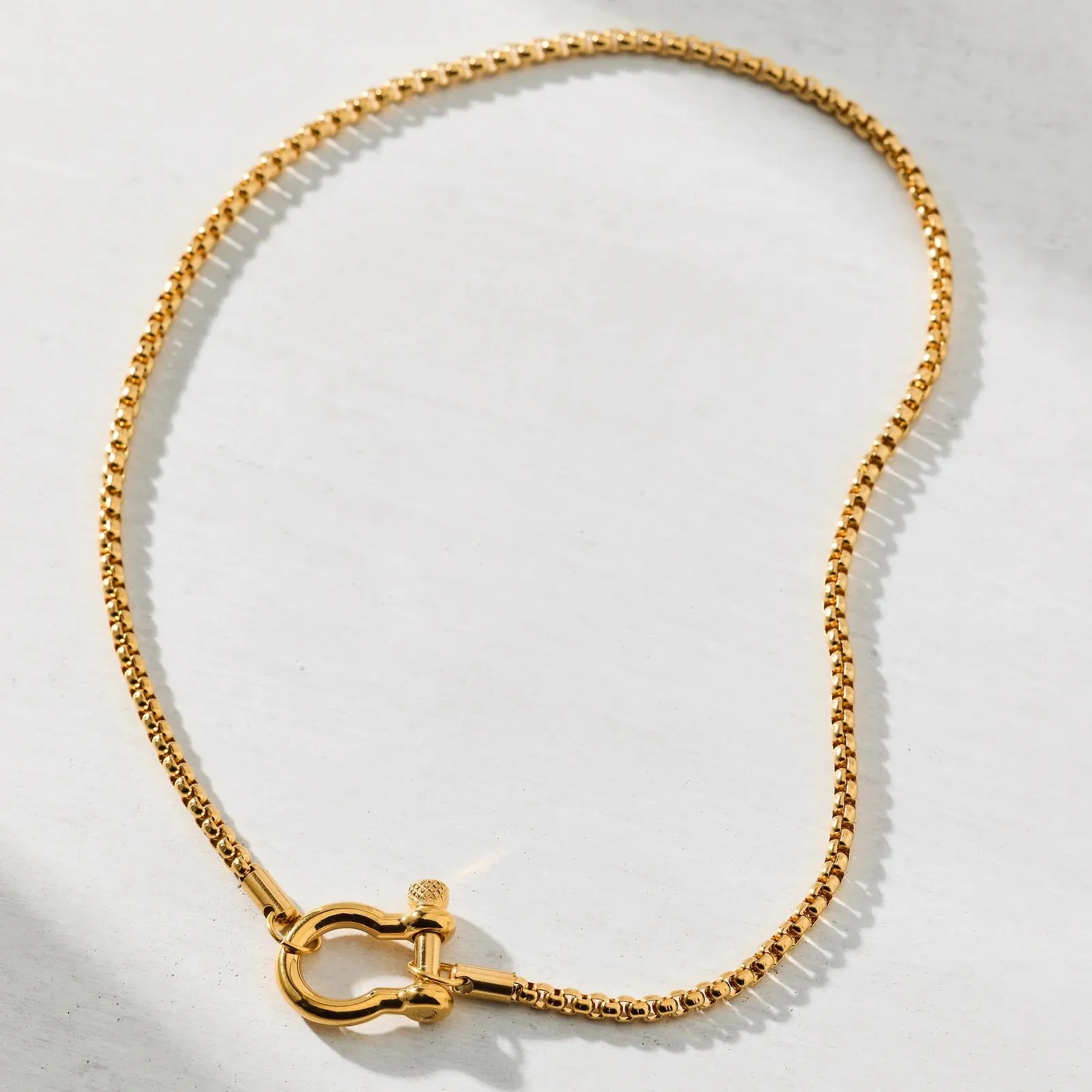 Ellie Vail Water Resistant Jewelry - Clarkson Shackle Necklace