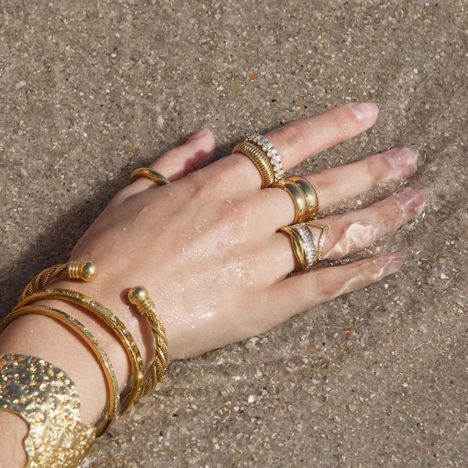 Ellie Vail Water Resistant Jewelry- Sadie Coil Ring