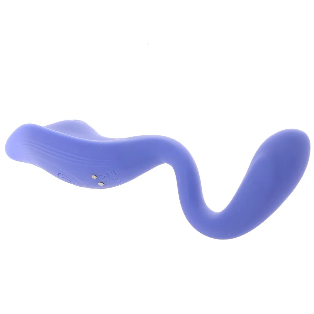 Evolved Anywhere Vibe Rechargeable Remote-Controlled Poseable Silicone Vibrator Blue