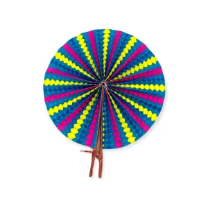 Fan - African Fabric Foldable (JUMBO)