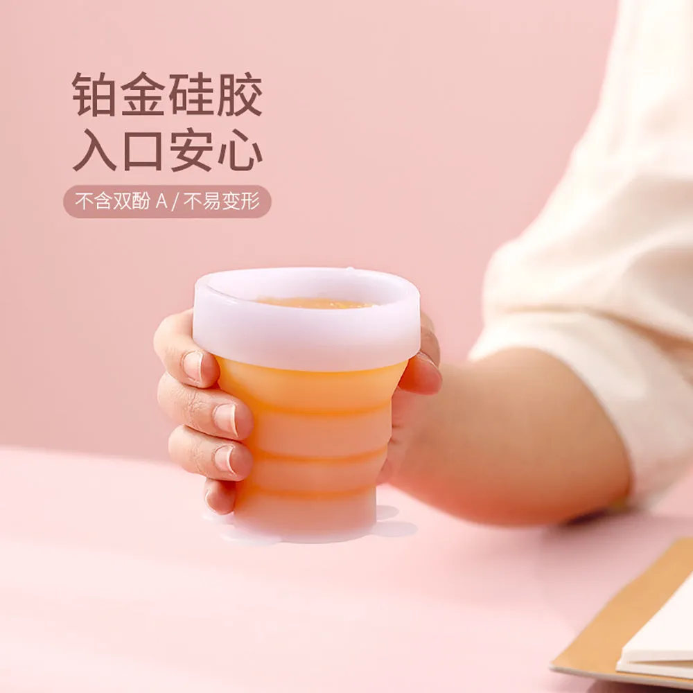 FaSoLa Travel Foldable Silicone Cup - Jelly Green, Cute Pet Design