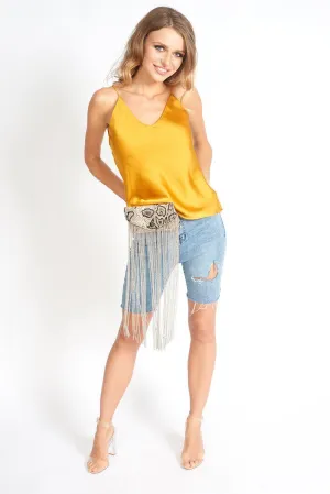 Feels Intimate 100% Silk V Neck Cami
