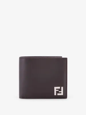 Fendi Leather And Ff Fabric Wallet