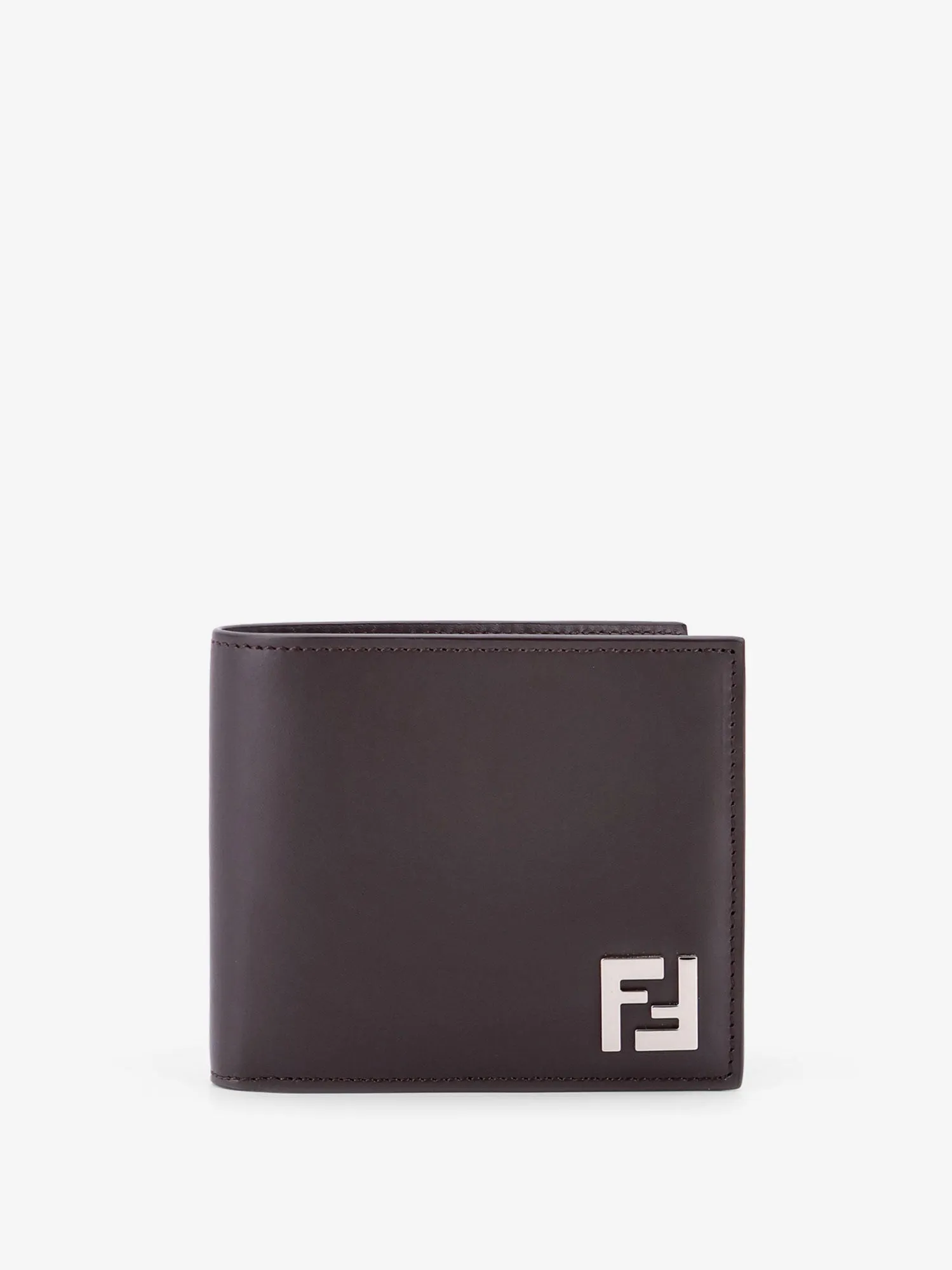 Fendi Leather And Ff Fabric Wallet