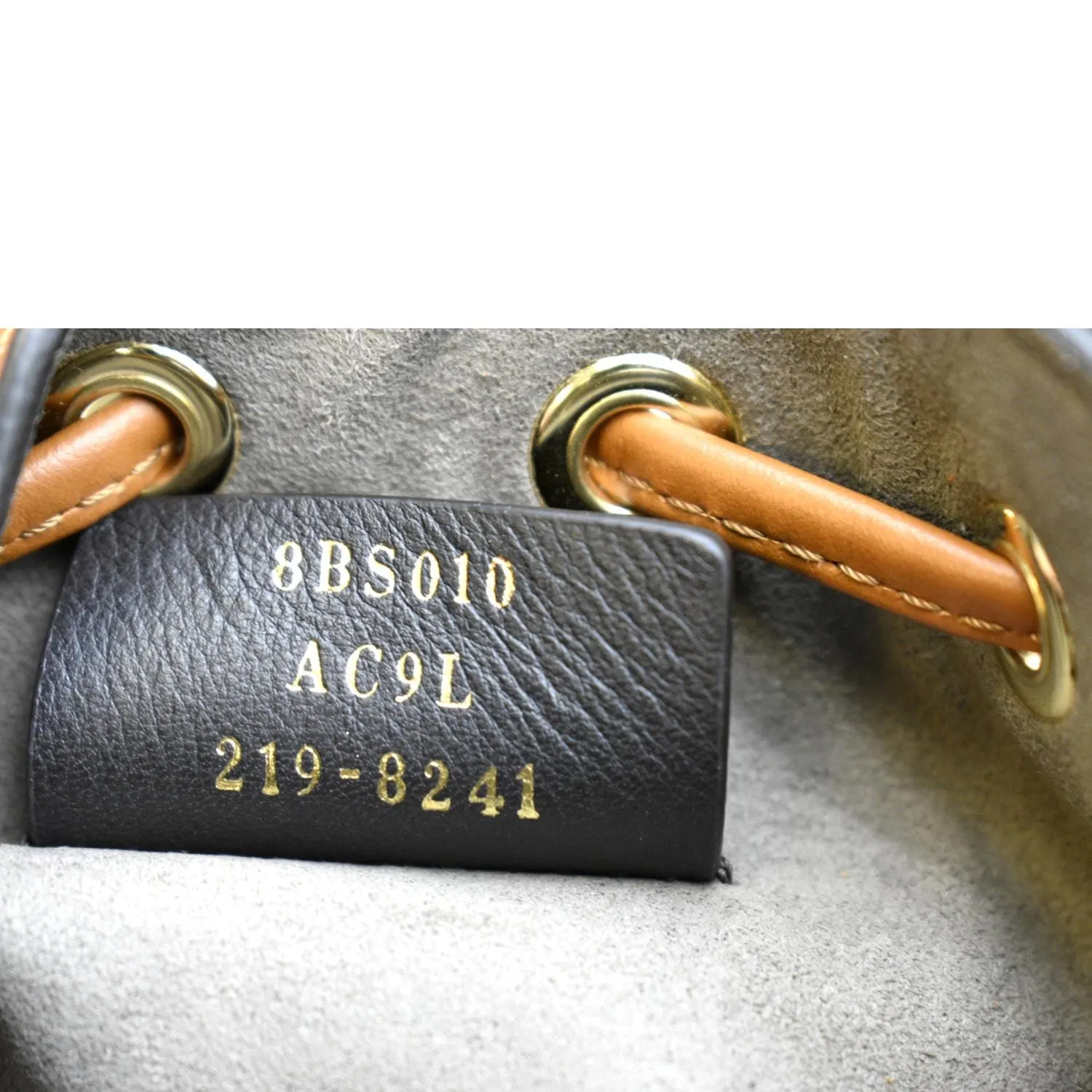 FENDI Mon Tresor Leather Bucket Crossbody Bag Brown