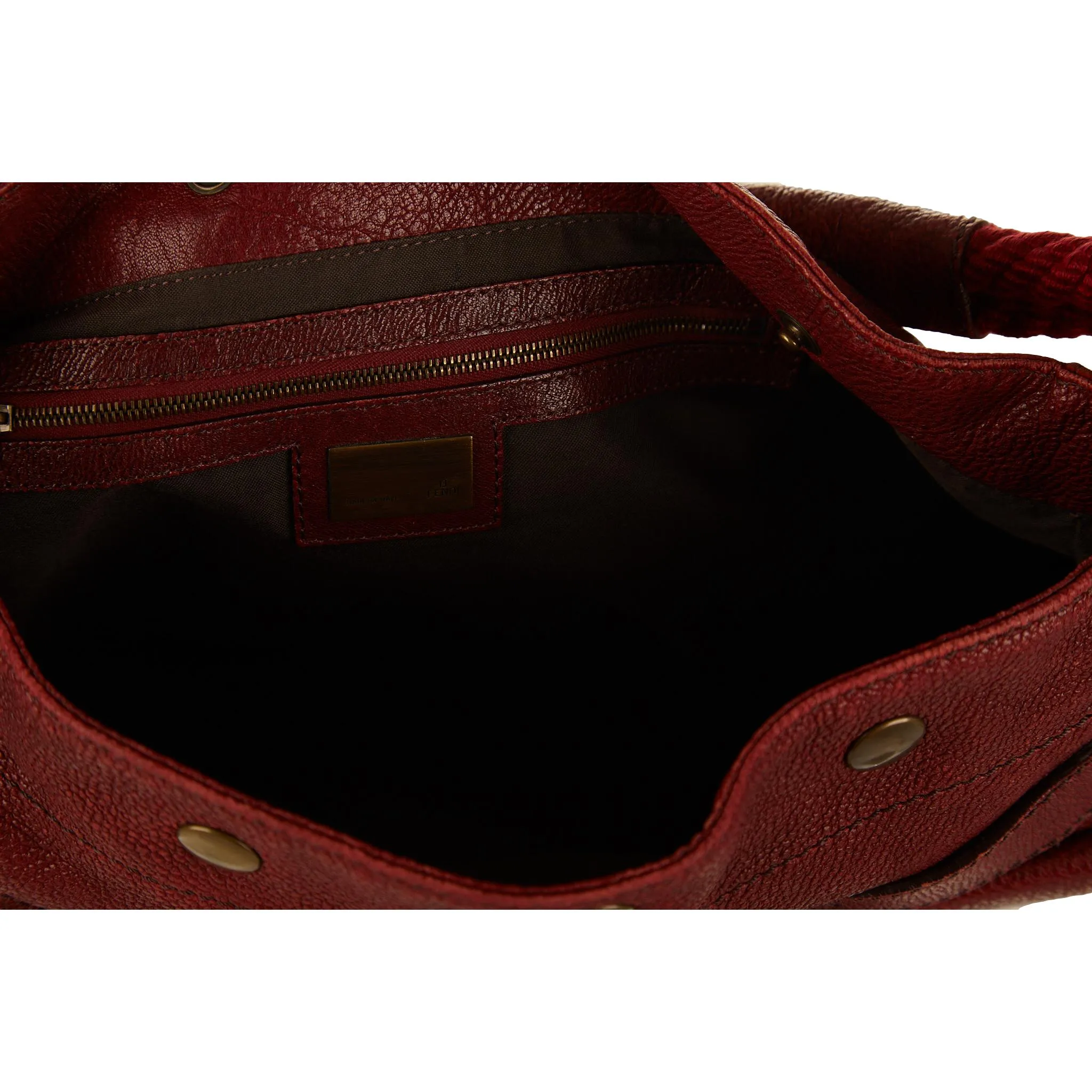 Fendi Red Strap Shoulder Bag