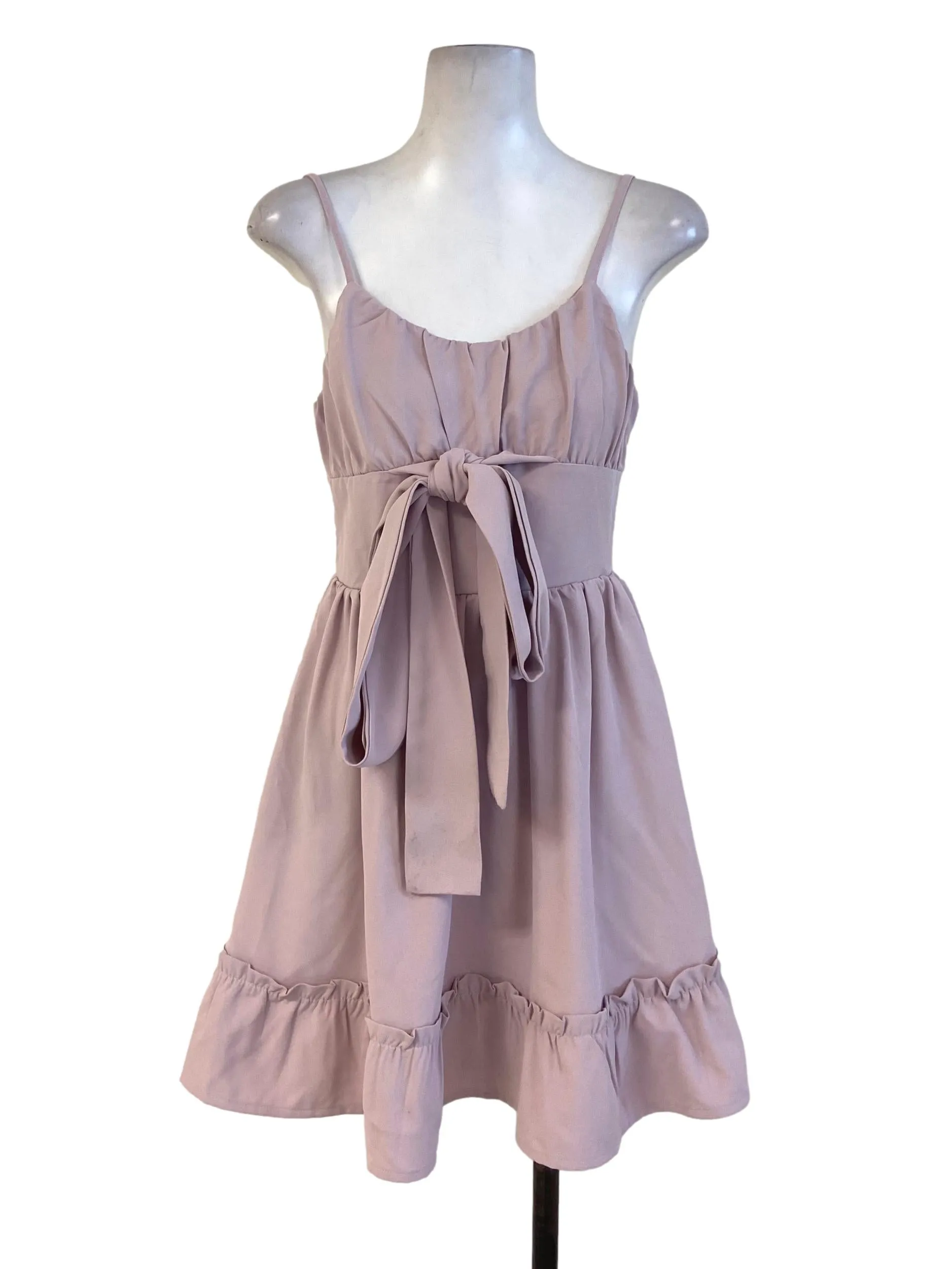Flamingo Spaghetti Strap Apron Dress