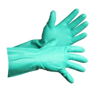 Flocklined Nitrile Dishwashing Style Gloves