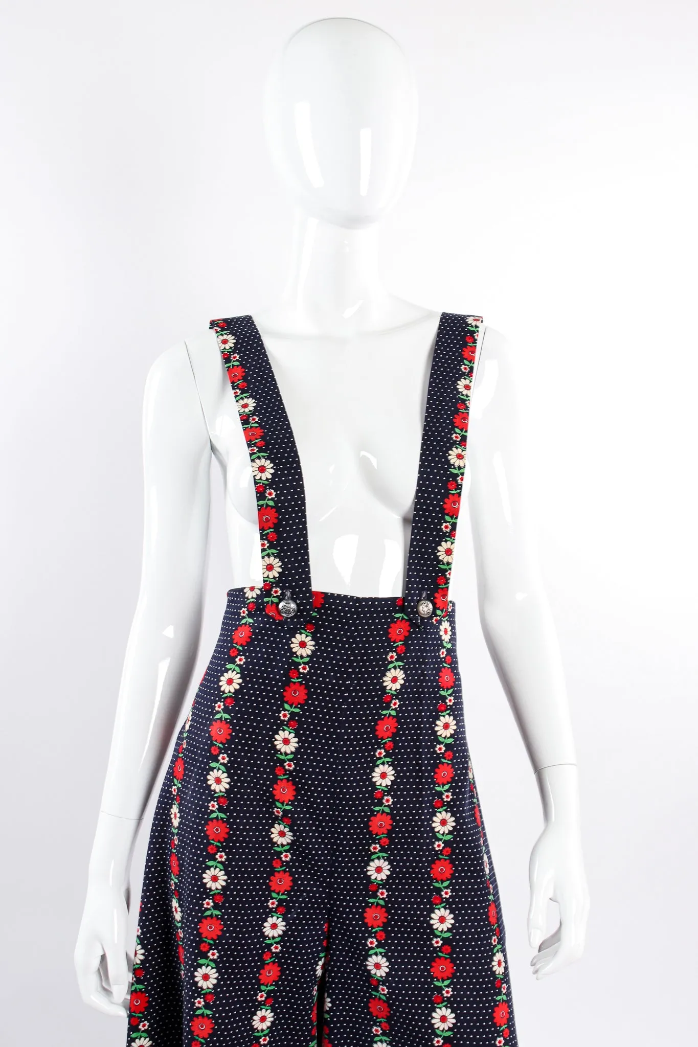 Floral Dot Suspender Pant