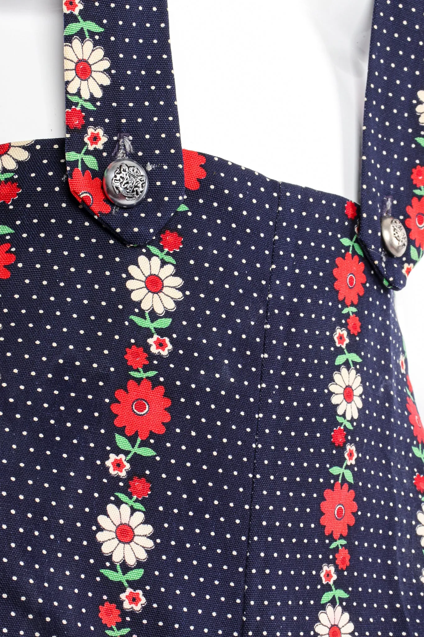 Floral Dot Suspender Pant