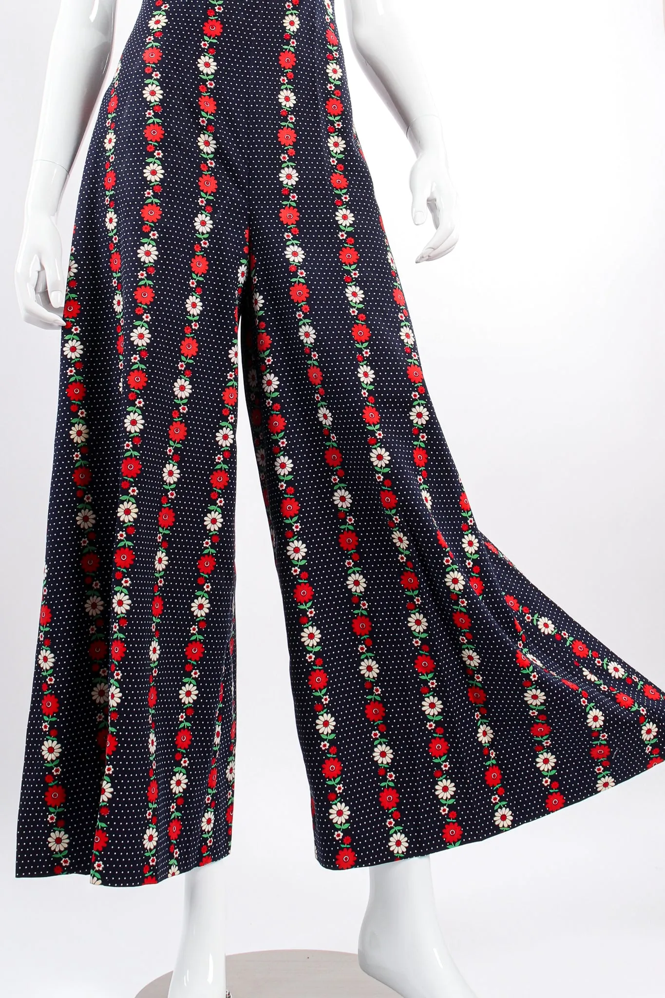 Floral Dot Suspender Pant