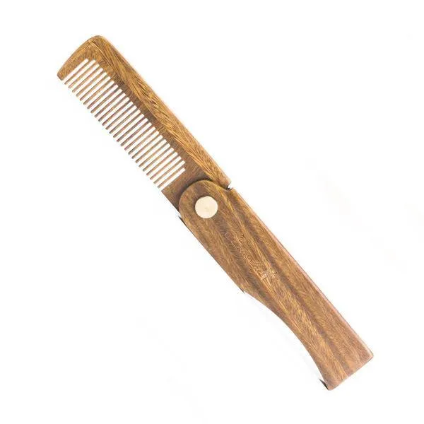 Foldable Beard Comb -Sandalwood