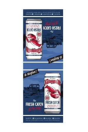 Foldable Fresh Catch Table Tent