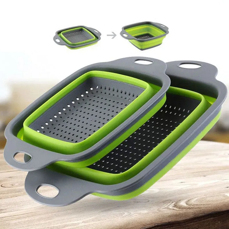 Foldable Fruit and Vegetable Colander Washing Basket