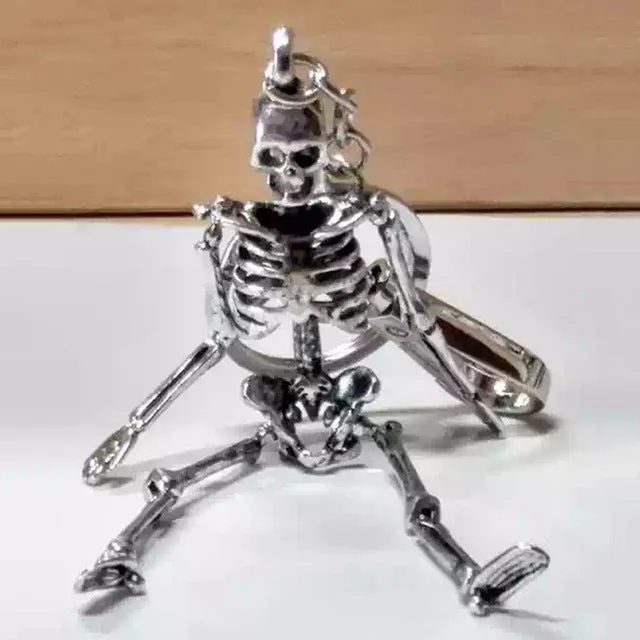 Foldable Skeleton Pendant key chain