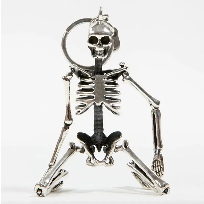 Foldable Skeleton Pendant key chain