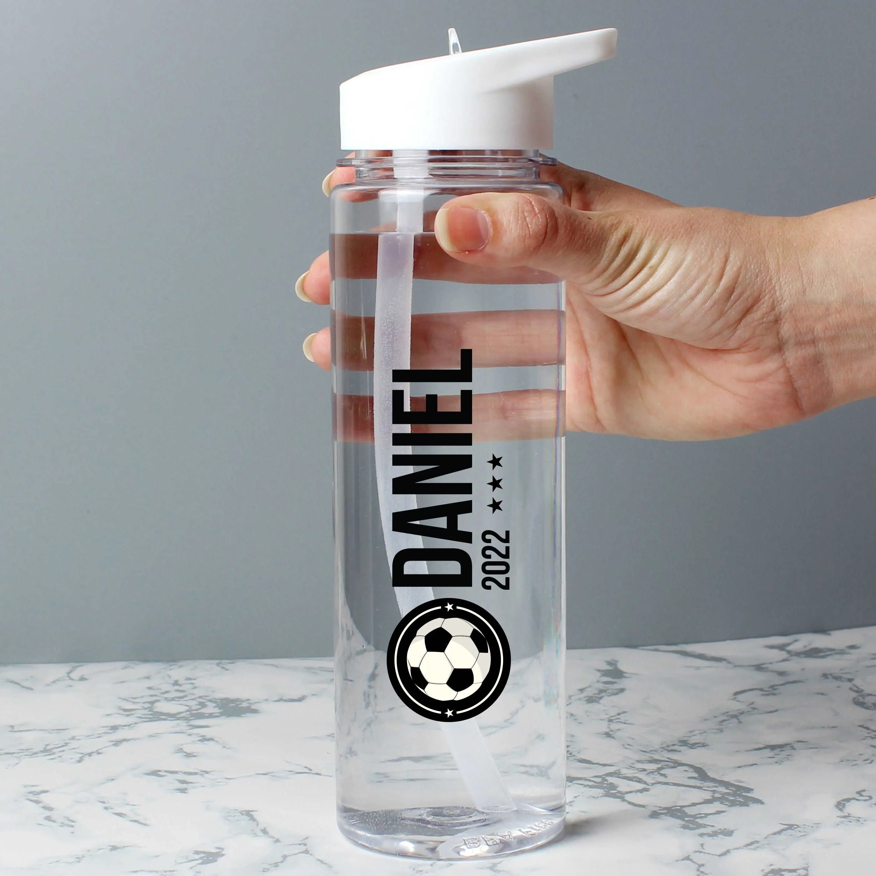 Football Badge Water Bottle