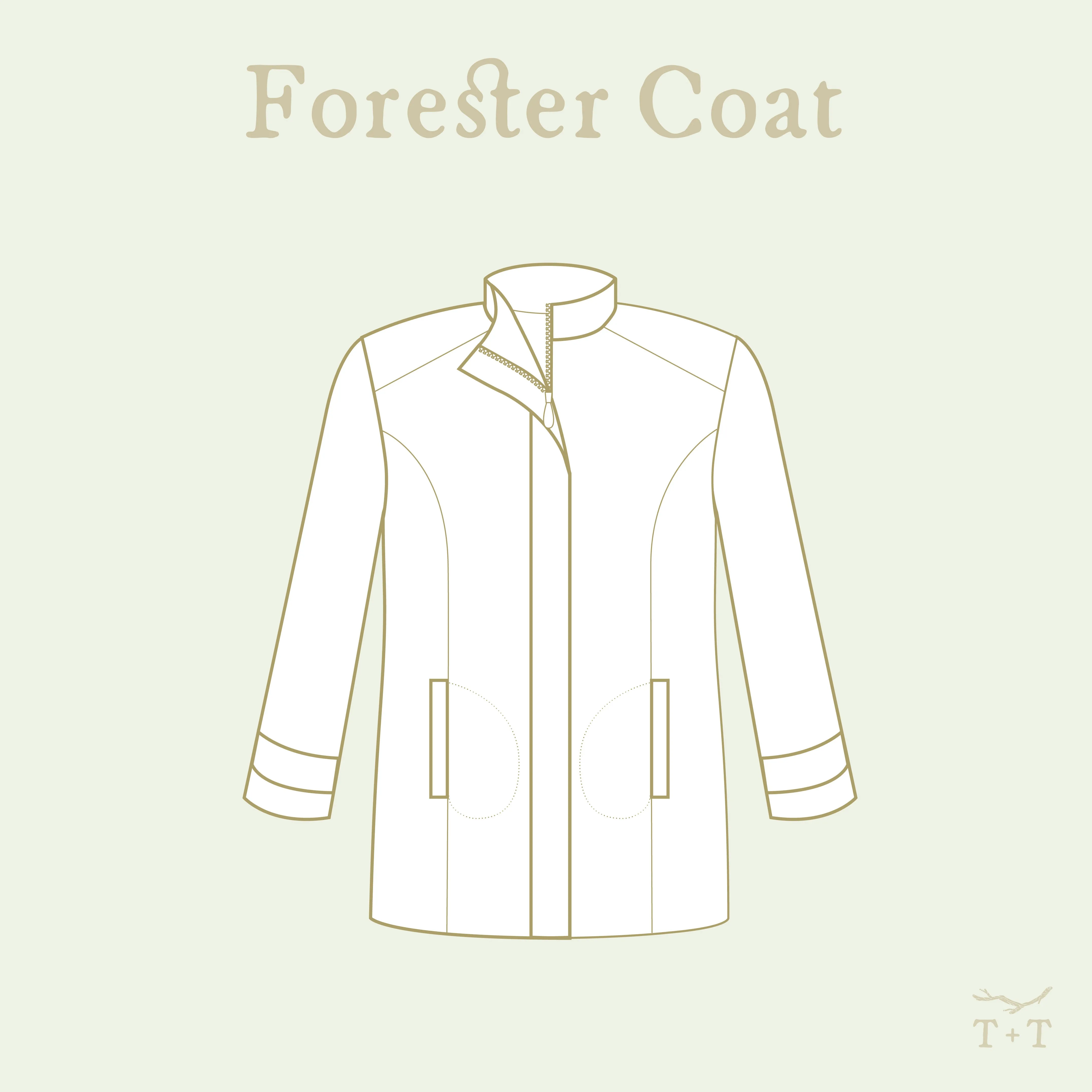 Forester Coat Sewing Pattern - Men's/Straight Fit