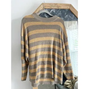 Free People Beach Lightweight Striped Sweater