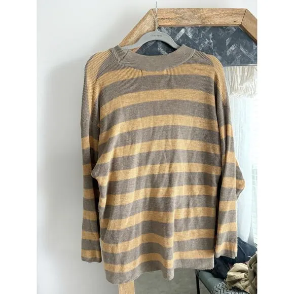 Free People Beach Lightweight Striped Sweater