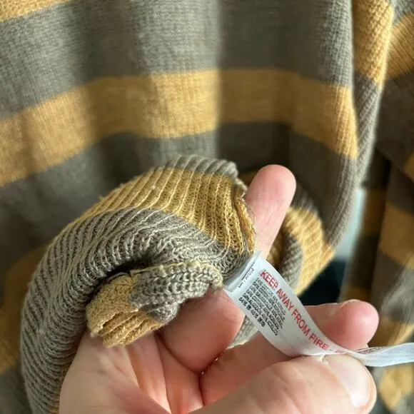 Free People Beach Lightweight Striped Sweater