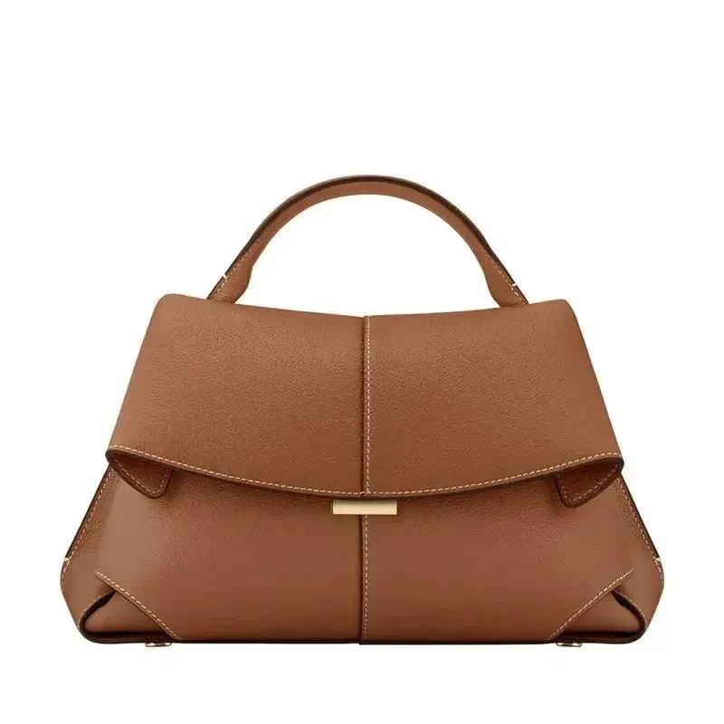 French Women Fashion Genuine Leather Handbags